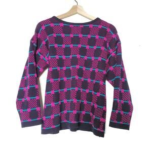 Brass Plum | Vintage 80s Bright Mutton Sleeve Sweater